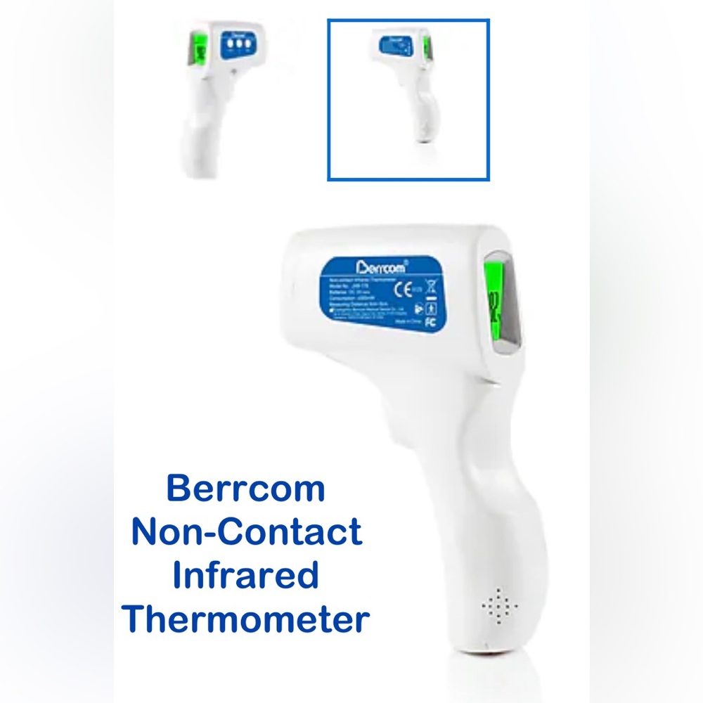 Berrcom Non-Contact Infrared Thermometer w/ 2-AA Batteries Included JXB-…
